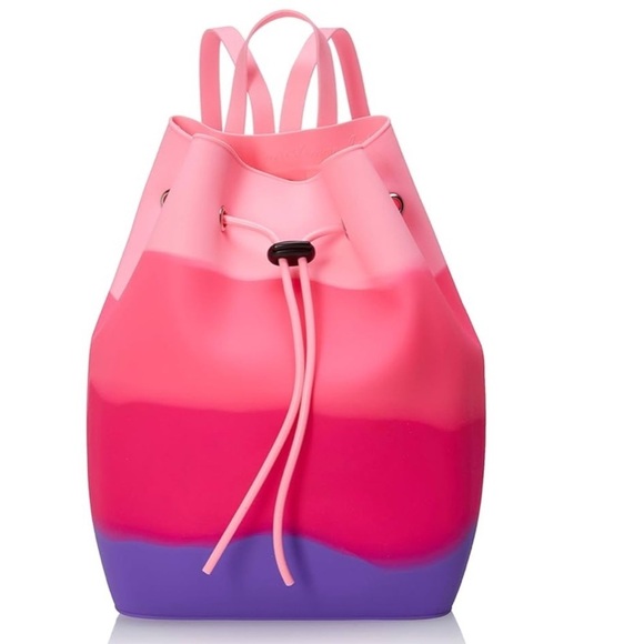 American Jewel Yummy Gummy Silicone Bucket Backpack pink & purple NWT RARE